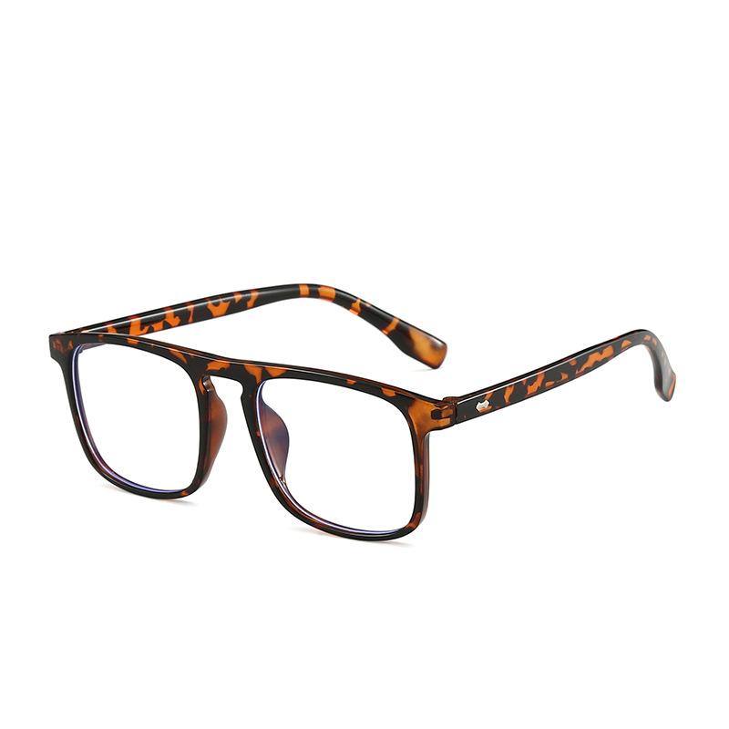 Gjennomsiktig datamaskinbrilleinnfatning Kvinner Menn Antiblått lys firkantede briller Blokkeringsbriller Optiske briller