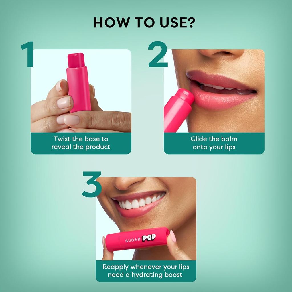 SUGAR POP Vanilla Hydrating Lip Balm Nourishing Moisturizer for Chapped Lips Sun Protection UV Care Balm 4.5 g Pack of 1