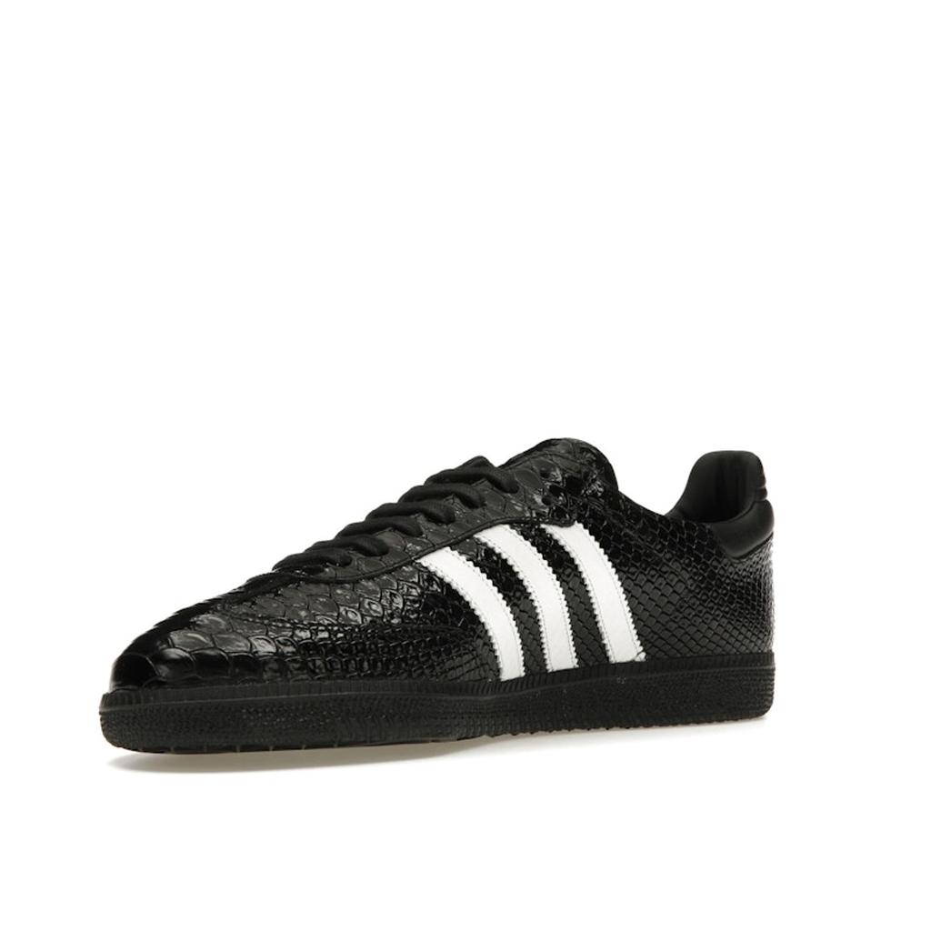 Adidas Herren Samba OG Made in Italy Schwarzer Krokodil-Print Herren Sneaker Core-Black Schuhwerk-Weiß Team-Victory-Rot IE9120
