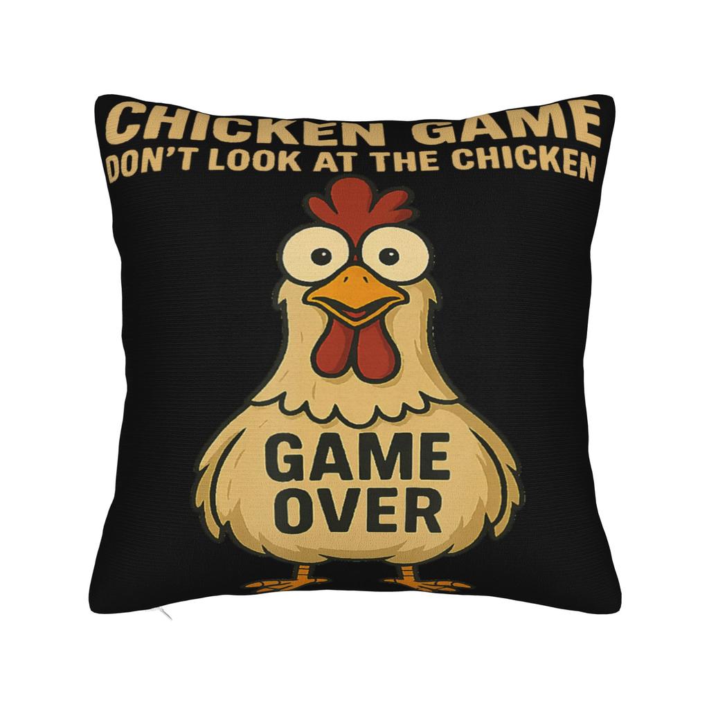 Chicken Game Dont Look At The Chicken Pillowcases Merch Printing Cushion Cover Gift  Throw Pillow Case Cover Sofa Multi Size