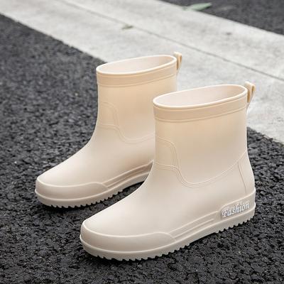 Wodoodporne kalosze damskie Letnie buty na zewnątrz Krótkie buty Modne damskie botki Antypoślizgowe buty robocze Ciepłe kalosze dziewczęce