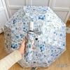 Japanese Floral Parasol Umbrella: Automatic, UV-Resistant, Cartoon Design for Rain or Shine