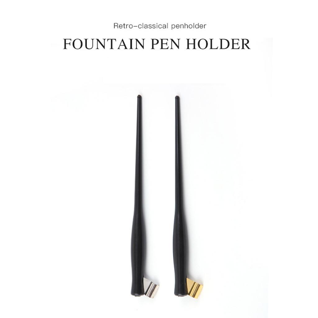 Dip Pen Holder with 4 Interchangeable Tip Resin Dip Pen Holder Adjustable Metal Flange for Beginner Artist Writing