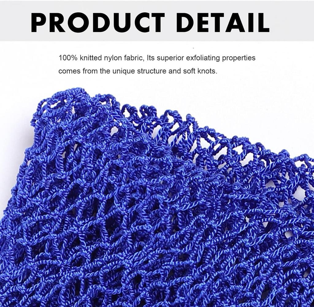 2 African Net Long African Exfoliating Net Bath Sponge Shower Body Scrubber Back Scrubber Skin Stretch To Approximately 63 Inches Sponges, Net,