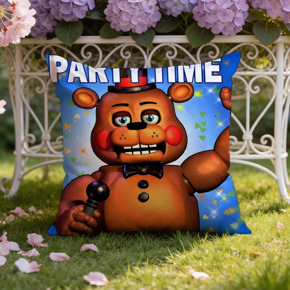 Anime F-Five N-Nights At Freddy's Cushion Cover Home & Car Dual-Scene Pillow Cover: Reversible for Premium Comfort