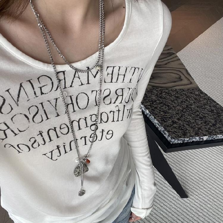 Small Bag Pendant Necklace Chain Necklace Small Bag Neck Jewelry Titanium Steel Texture for Women Who Love Details