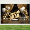 Graduate Themed Banner Customized Student Outdoor Garden Party Decorations Provided Portrait Photography Background Studio Props