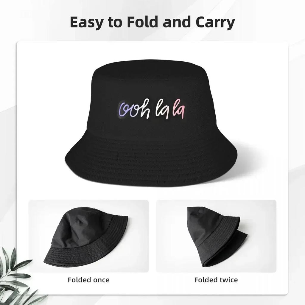Ooh La Bucket Hats Panama For Kids Bob Reversible FisherUnisex Summer Beach Fishing Unisex Caps