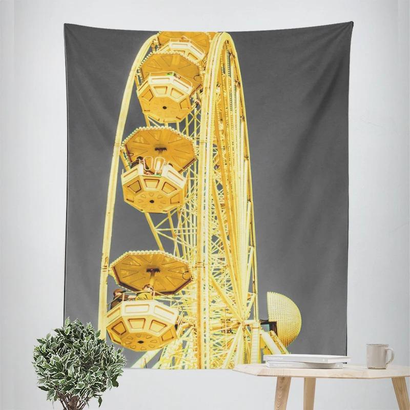 Gray and White Tone Creative Decorative Tapestry Home Wall Decoration Office Living Room Tapestry