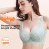Large Size Anti-sagging Breathable Full Cup Thin Adjustable Underwear Push-up Comfortable Breast Control Bra