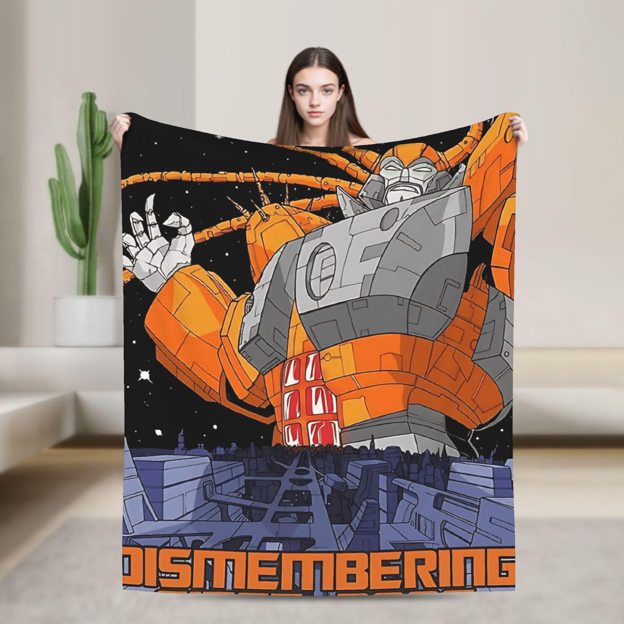 T-Трансформеры Расчленение с 2005 года Теплое Мягкое Плюшевое Фланелевое Плед Покрывало Детский Уличный Тренд Диван Софа Кровать Покрывало 75x90cm