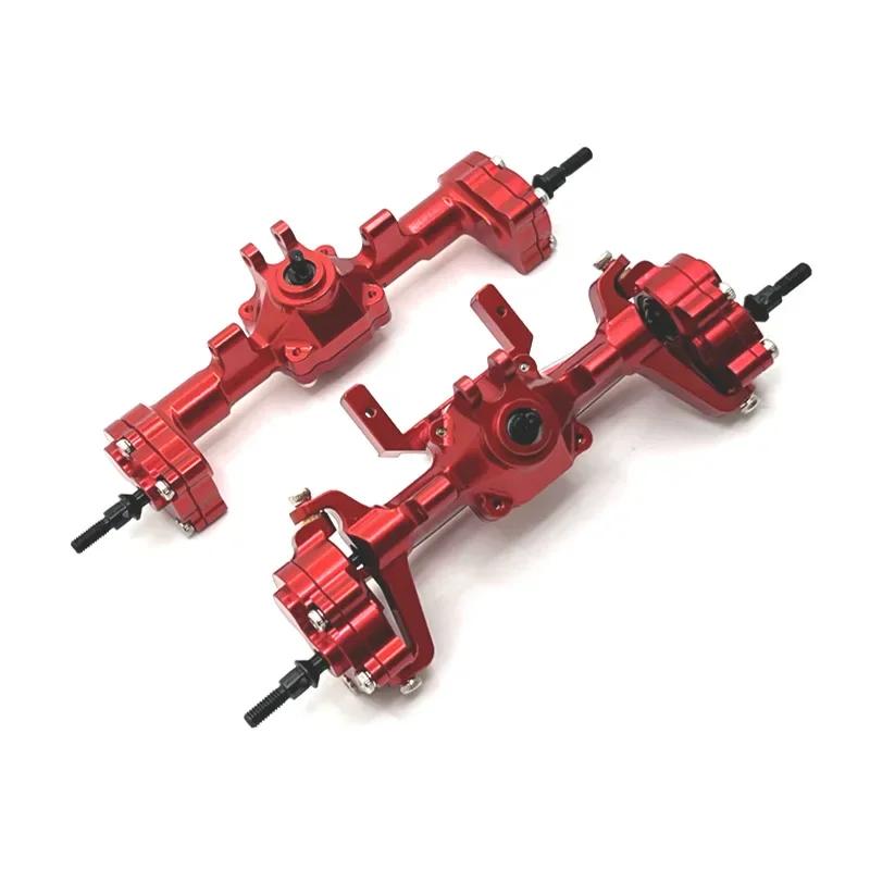 Upgrade Metal Front Rear Portal Bridge Axle Differential Assembly for FMS 1/24 FCX24 Xiaoqi Crusher Chevrolet K5 RC Car Parts