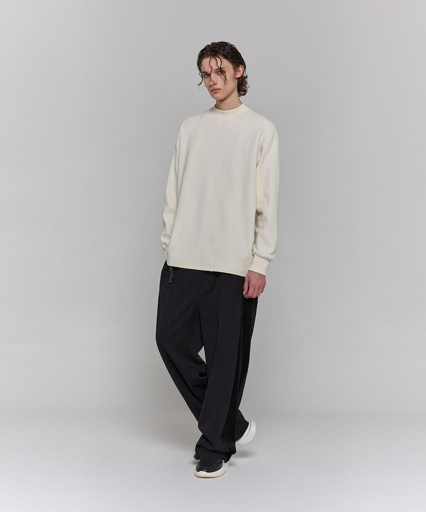 Digeunag Velour Panel Wide Pants (Black)_ Pe3Pa0303