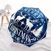 Merry Christmas Deer Scene StickerUmbrella, Portable 3-Fold Compact Umbrella,Christmas Gift ES427
