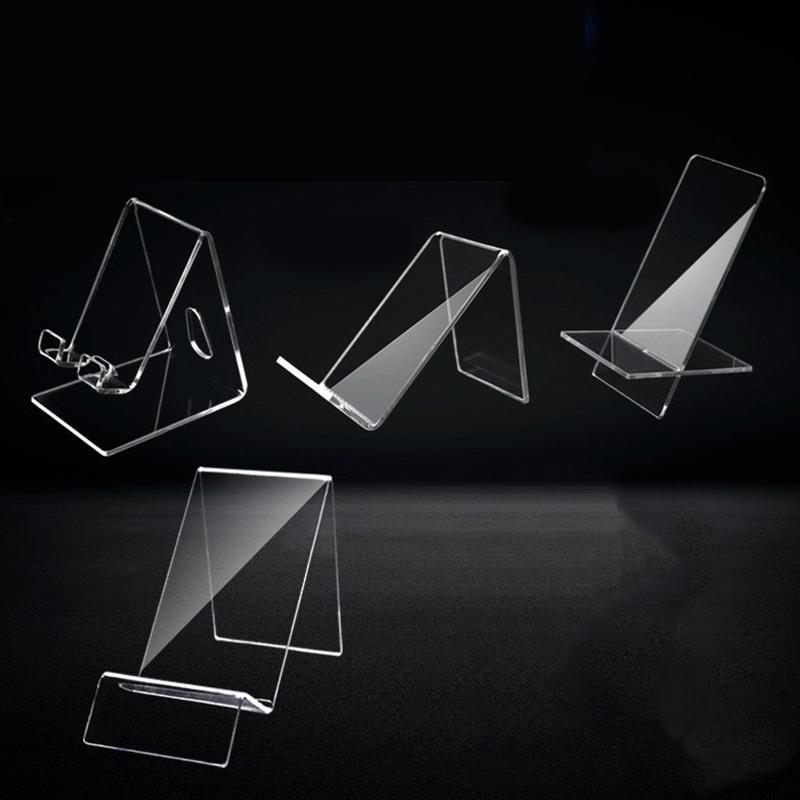 Transparent Cell Phone Holder Acrylic Display Stand Clear Rack Stand For Cell Phone Display For  Huawei Xiaomi Iphone