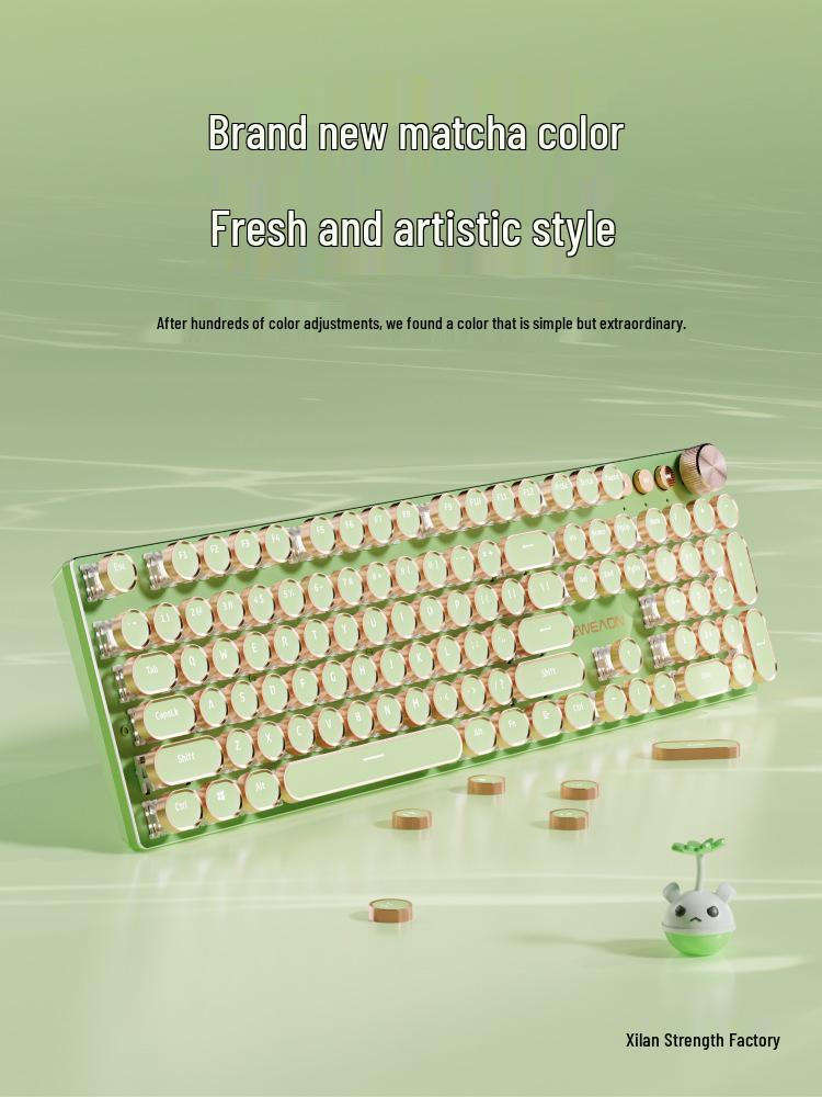Pioneer V20 Bluetooth Mechanical Keyboard & Mouse - Punk Girl Office Edition.