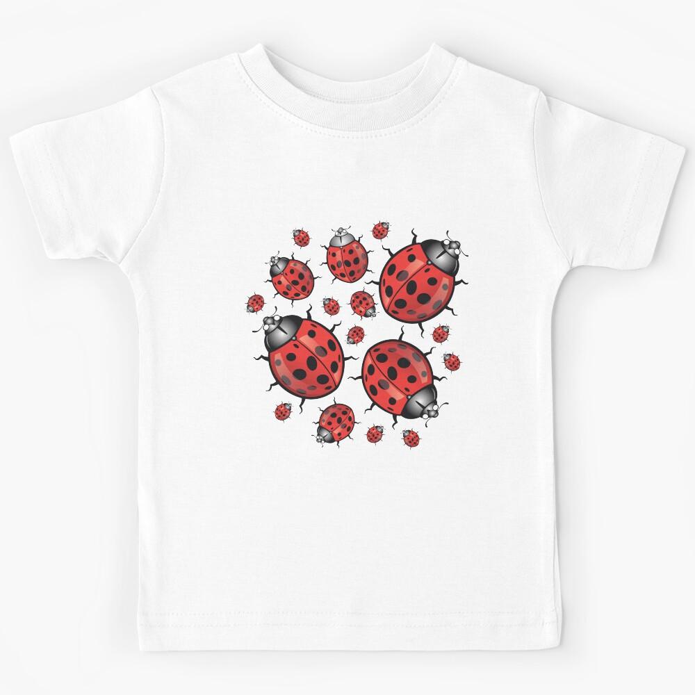 Ladybug, ladybird, insect, animals, baby, love, heart Kids T-Shirt 130