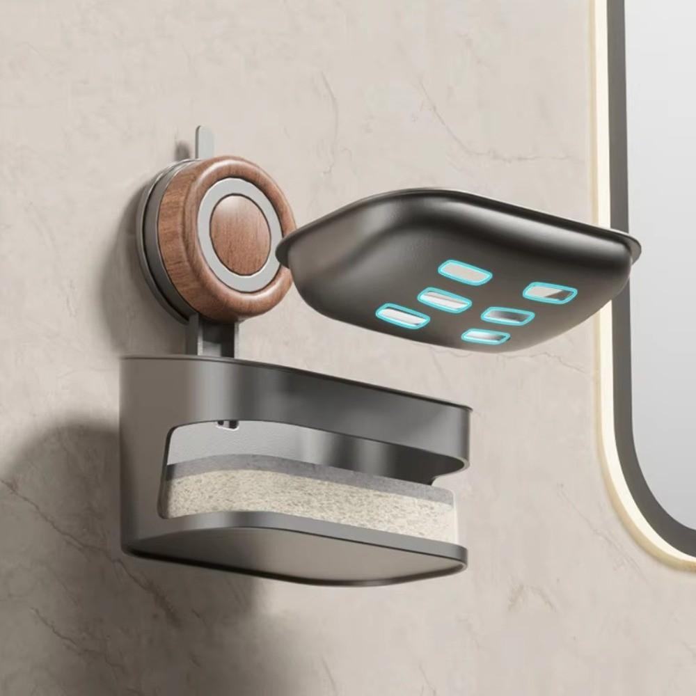 Double Layer Soap Dish Wall-mounted Bar Soap Holder Creative Laundry Soap Rack