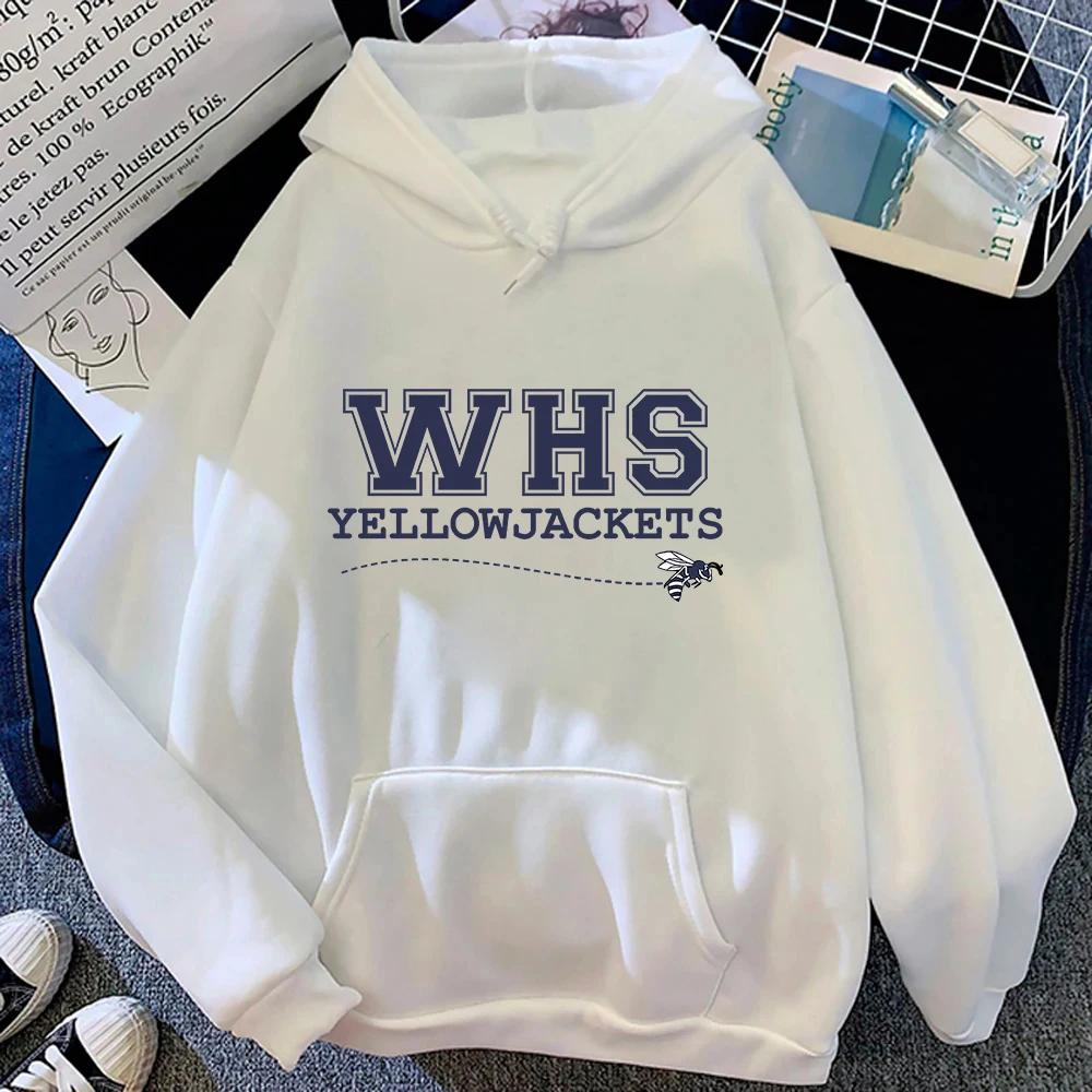 Felpa con cappuccio WHS Yellowjackets Stagione 3 Retro Donna/uomo Felpe Moda Casual HipHop Felpa Harajuku Unisex