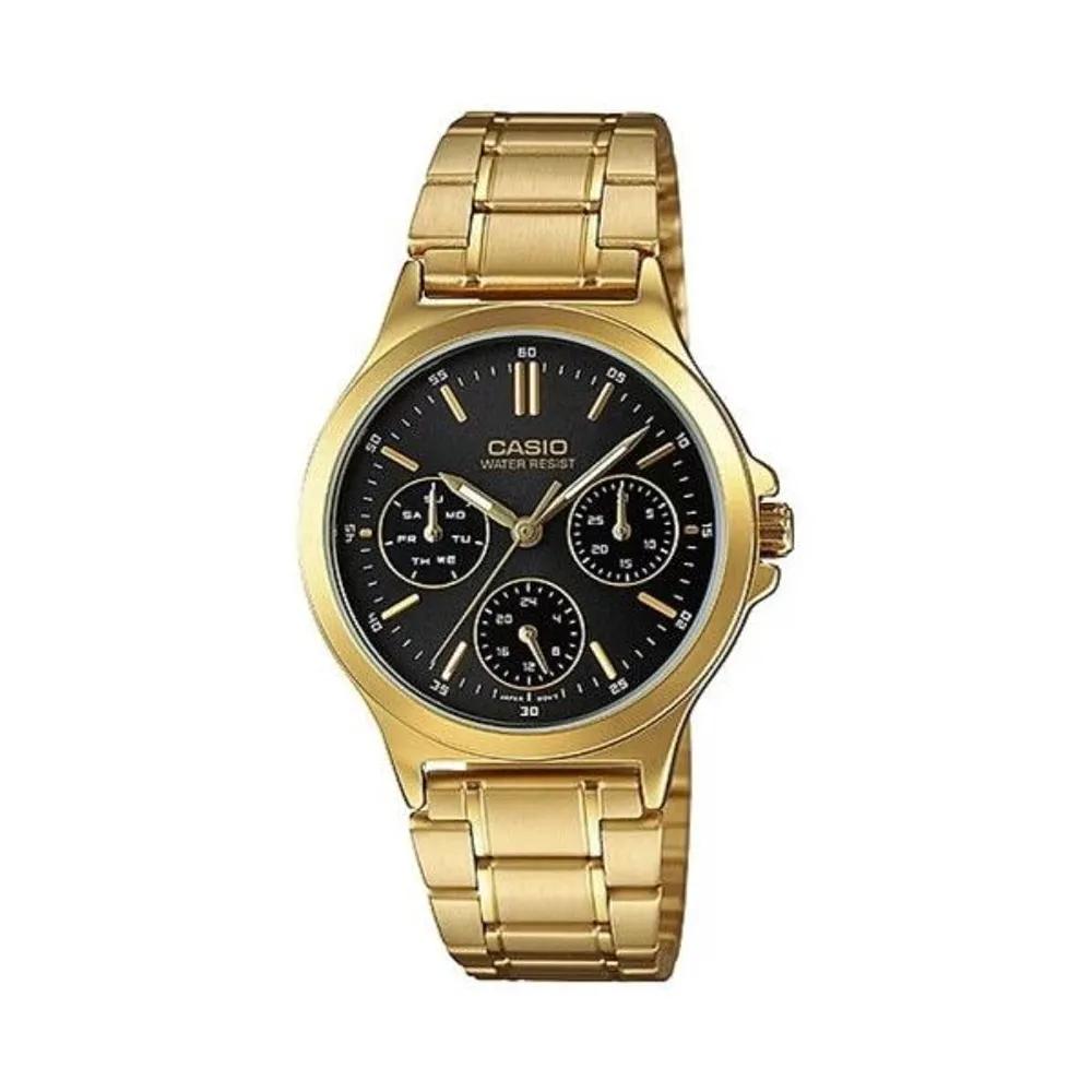 [Cio] LTP-V300G-1A Multi-Hand Analog Women s Metal Watch