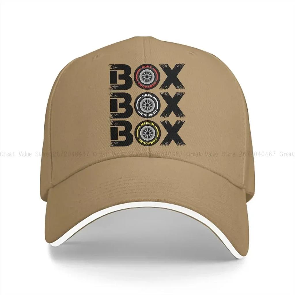 Box Box Box Tyre Compound Baseball Caps Peaked Cap Sun Shade Hats for Men Women