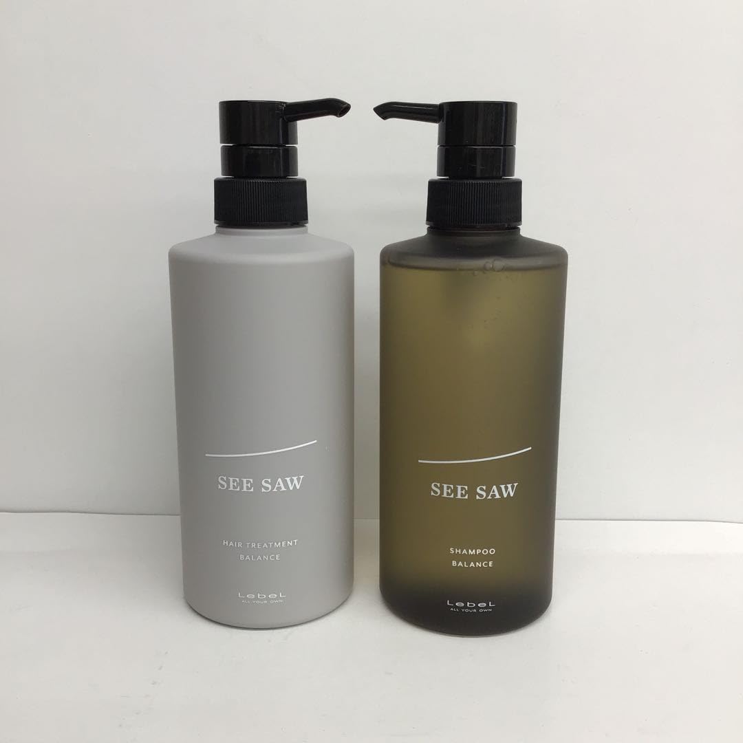 

Lebel Seesaw Hair & Scalp Shampoo + Treatment Balance 500ml Set [Renewed Product]