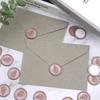 10Pcs Rosemary Wax Seal Stickers, Rose Gold Handmade Envelope Seals Self Adhesive Wax Stickers for Wedding Party Invitations