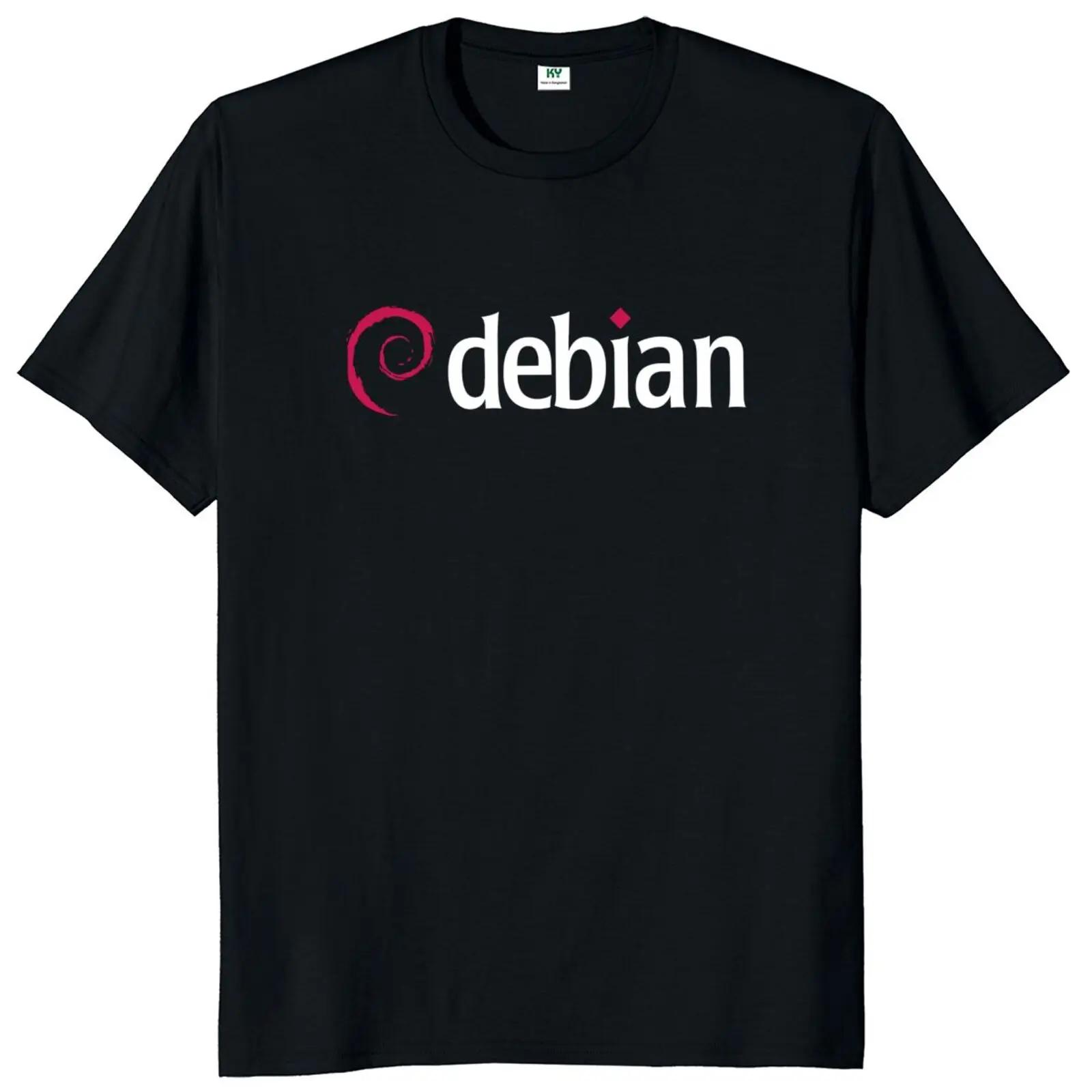 

Debian Logo T Shirt Computer Program Code Geek Nerd Gift Short Sleeve EU Size Cotton Soft Unisex T-shirts 4XL