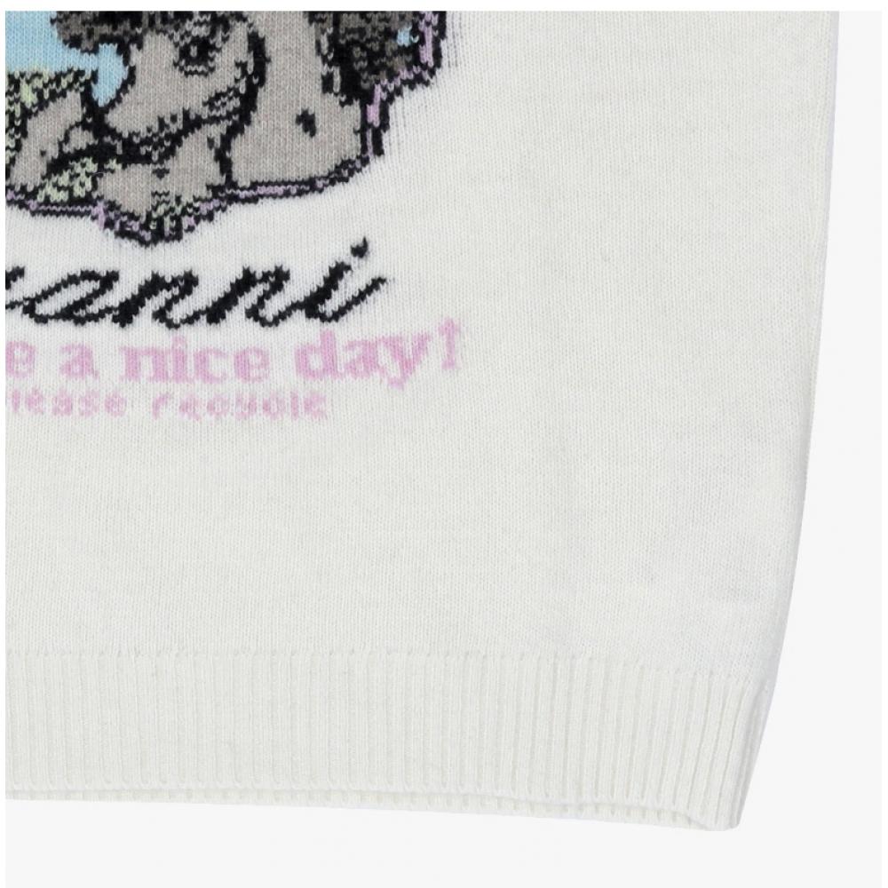 Ganni Women Pony Logo Wool Mix Knit A1150016