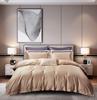 50S Pure Cotton Sateen Solid Color Brocade Fabric Duvet Cover & Bed Sheet Hotel Collection