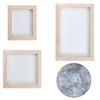 3Pcs Paper Making Craft Set Includes 3 Sizes Wooden Frames for Papermaking Handmade Craft Bookbinding Scrapbooking