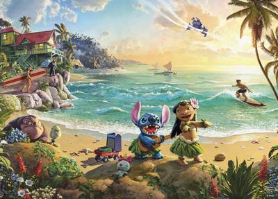Ceaco Thomas Kinkade Disney Lilo und Stitch 1000-teiliges Puzzle - - - -