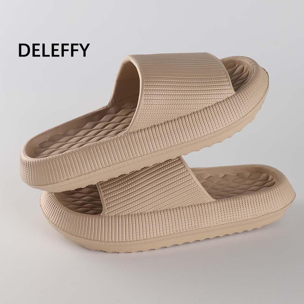 

CM thick-soled slippers women s summer new couple home stepping on shit feeling home eva men s cool slippers 44-45 жовтий
