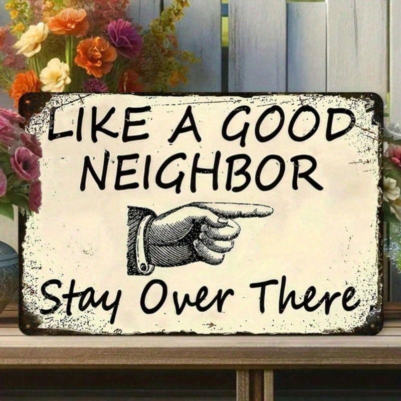 Retro Vintage Metal Sign Wall Decor 20x30cm Industrial Home Office Art