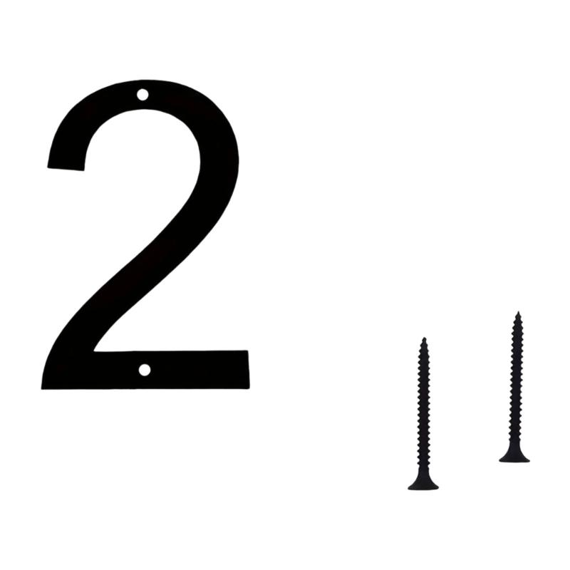 Flytande Husnummer Metall Moderna Husnummer för Utomhusbrevinkast Gård Hemdörr Vägg Garageport med Spikset