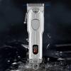 Rechargeable Electric Hair Clipper Powerful Long-Lasting Metal Display Hair Trimmer Professional Shaving Machine Men's Grooming