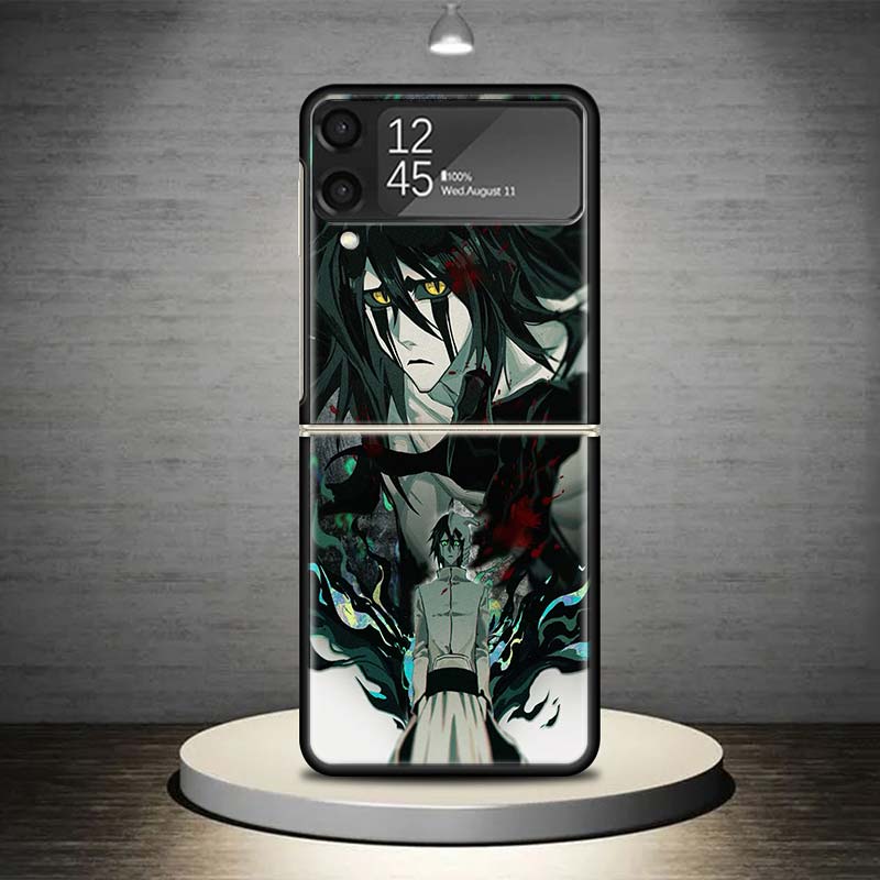 Bleach Ulquiorra Cifer 4 Phone Case For Samsung Galaxy Z Flip 7 6 5 4 3 5G Shockproof Cover Z Flip7 Flip6 ZFlip5 Flip3 Flip4 Lux