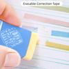 1 Piece Marker Correction Tape Solid Color Series Stationery Correction Tape DIY Decorative Scrapbook Correction Tape Student