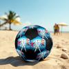 CR7 Imprimé taille 5 Ballon de Football, coloré, adapté à tous les âges, cousu à la machine, matériau PVC, qualité compétition, durable et à rebond élevé