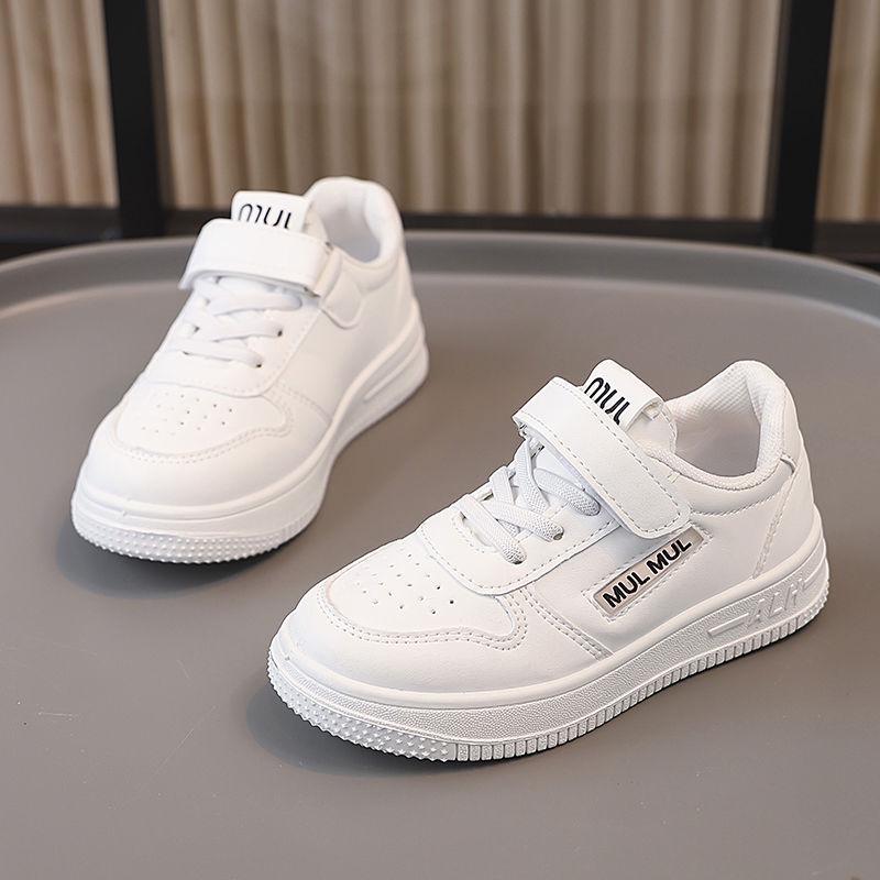 

Белые кеды для девочек и мальчиков: Кроссовки с мягкой подошвой, дышащие, для детского сада, модные и удобные кеды Size 27, Inner Length 17cm