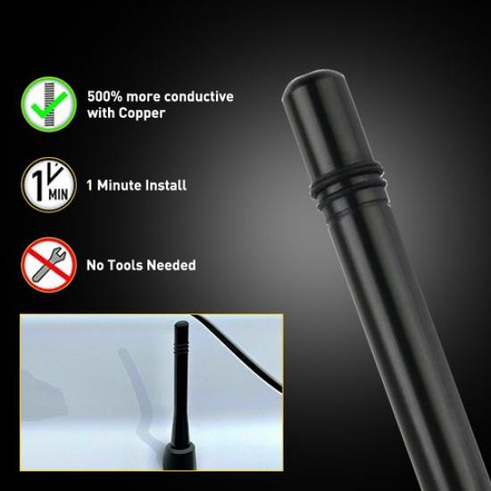 4" BLACK Car Roof Antenna Radio FM/AM Aerial Signal Accessori for TOYOTA TACOMA