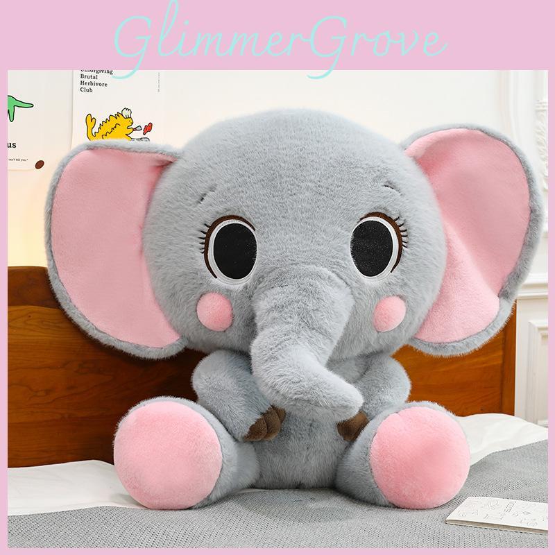 Plush Toy Elephant Cute Cartoon Accessory Ornament Children Presents Birthday