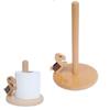 Durable Creative Kitchen Tissue Holder Solid Wood Wooden Paper Roll Stand  Table Top