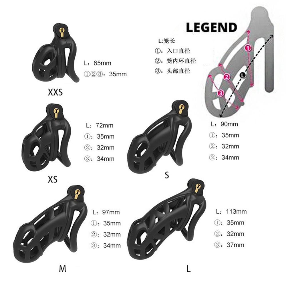 Männlicher Keuschheitskäfig Sexspielzeug Sissy Femboy Anfänger flacher Keuschheitskäfiggürtel Peniskäfig Mannschloss Penisringe Männerwaren für Erwachsene