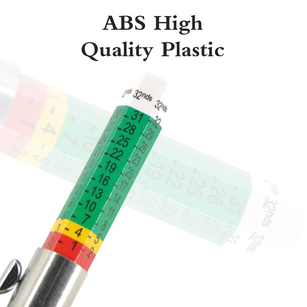 Car Tyre Measuring Pen Coded Tread Depth  Tool Cylindrical 25mm  Detection Gauge Auto Repair  Inspection ComponentsTackle