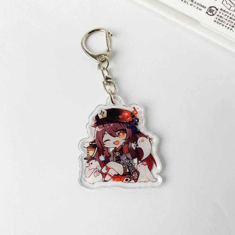 Genshin Impact Game Keychain Pendant Naxida Wendi Zhong Lirong Ke Li, Scattered Soldiers, General Thunder, Ying