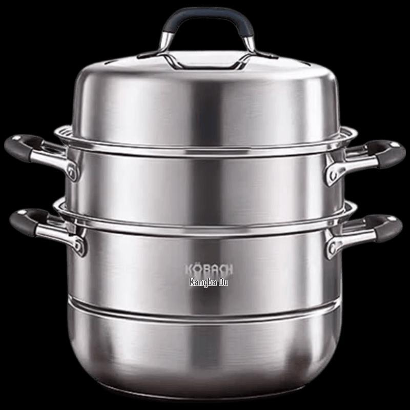 Kangbach 32cm 3-Layer 304 Stainless Steel Steamer Pot