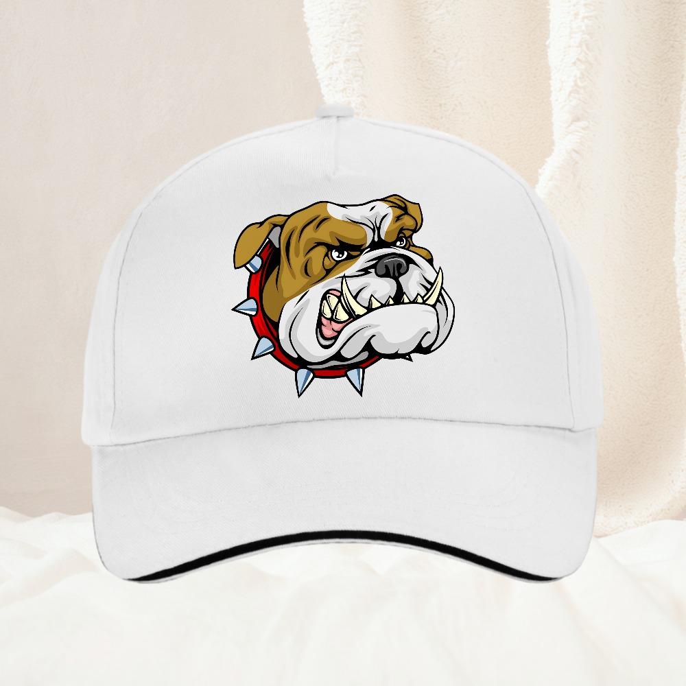 Super Angry Dog Stick Bully Bulldog Cartoon Unisex Baseball Cap Spring And Summer Snapback Hip Hop Hat Adjustable Sun Shading Hats