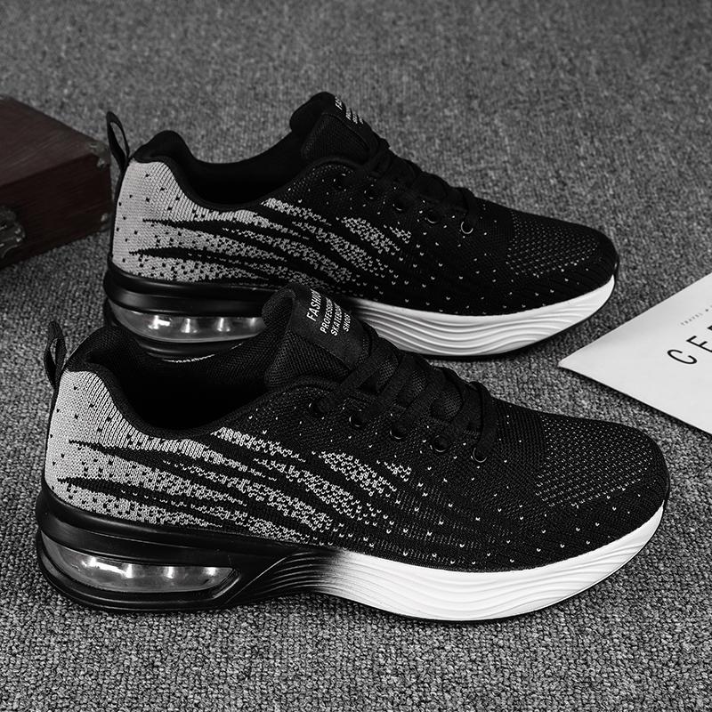 

Men s Sneakers Summer Non Slip Breathable Mesh Tennis Shoes Male Lightweight Walking Shoes Casual Lace Up Sports Sneakers 46 чорний