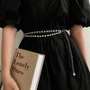 Fashion Retro Double-layer Imitation Pearl Waist Chain Femininity Versatile Dress Accessories Body Chain